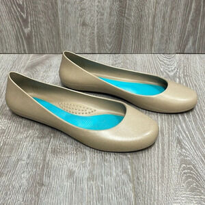 Oka-B Taylor Jelly Ballet Flats Tan 7